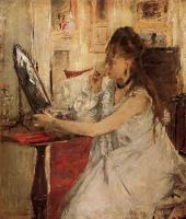 Morisot, Berthe - Young Woman Powdering Her Face